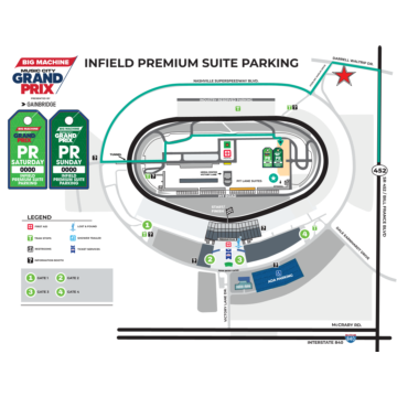 Pit Lane Parking Map