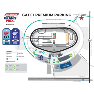 Premium Gate 1 Parking Map