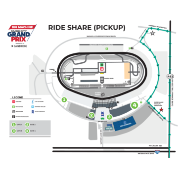 Ride Share Pickup Map