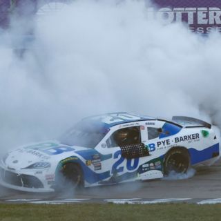 John Hunter Nemechek held on to win a thrilling Tennessee Lottery 250 NASCAR Xfinity Series race at Nashville Superspeedway as a host of challengers were charging toward him as the race finished.